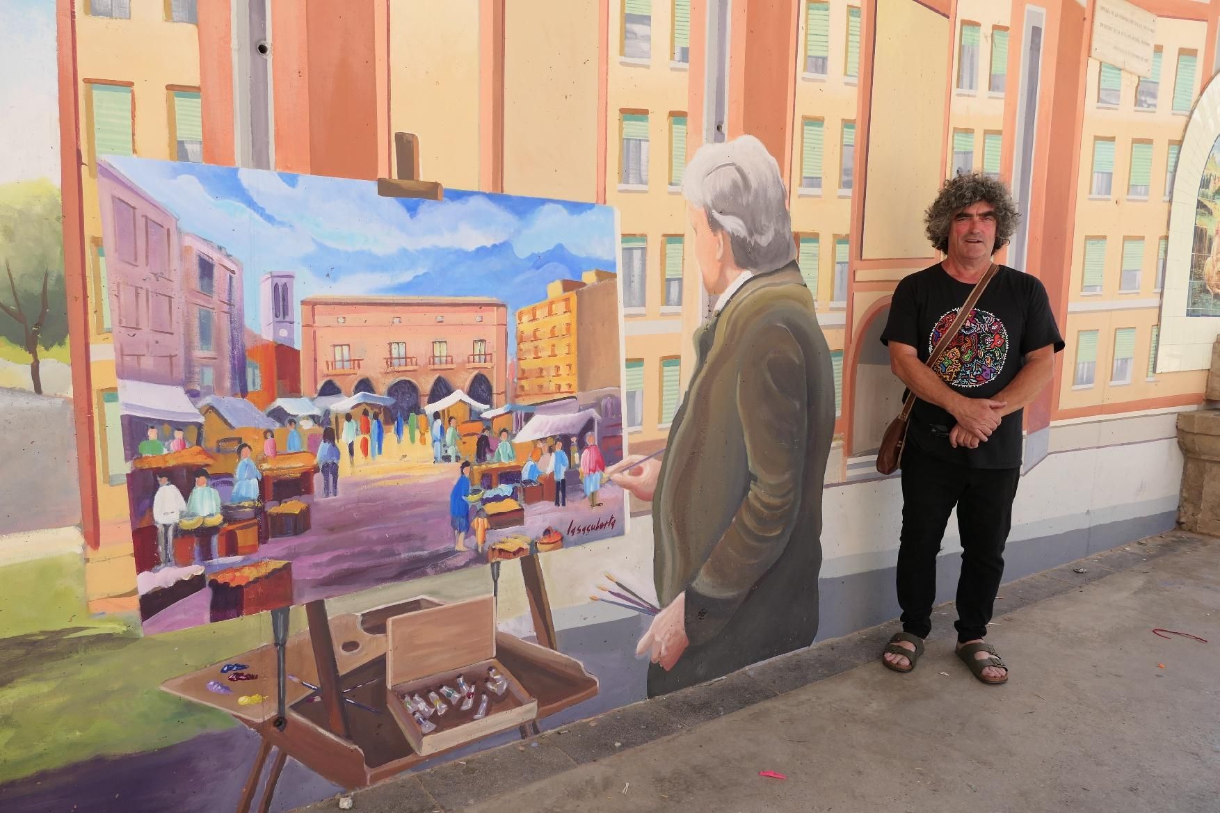 El barri de la Sagrada Família de Manresa estrena mural d'homenatge
