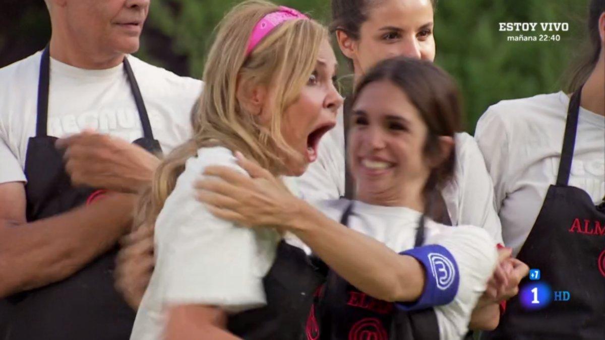 Ana Obregón conociendo que es la repescada en 'Masterchef Celebrity'