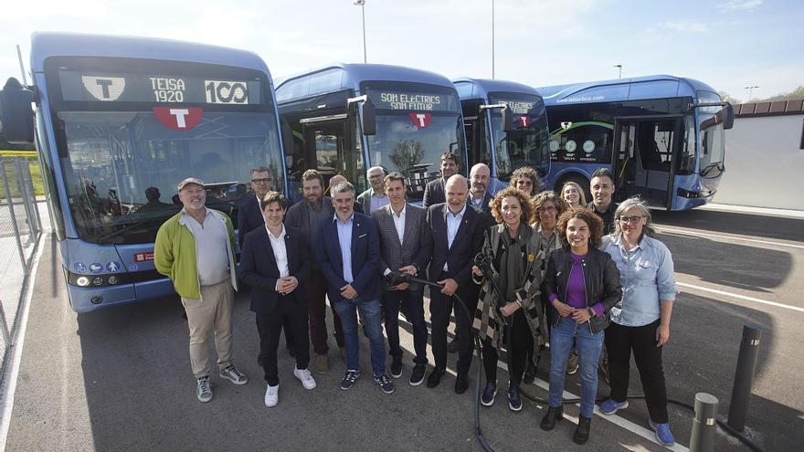 Teisa reforça la connexió entre Girona i Salt amb quatre nous autobusos elèctrics