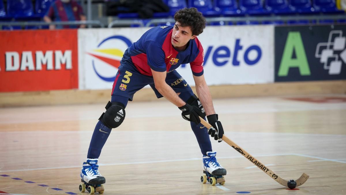 Nacho Alabart, durante un partido esta temporada