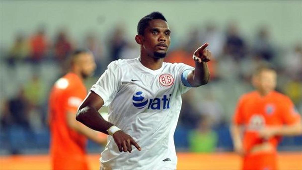 Samuel Etoo, en un partido del Antalyaspor en la Liga turca.