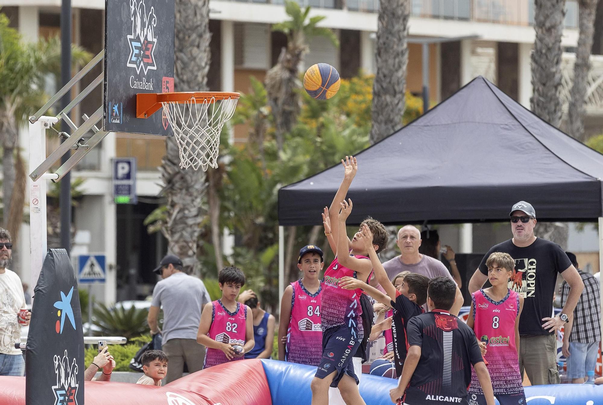 Las mejores imágenes del basket 3x3 Caixabank en Alicante
