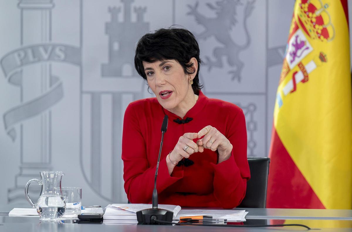 La ministra de Seguridad Social, Inclusión y Migraciones y nueva portavoz del Gobierno, Elma Saiz.