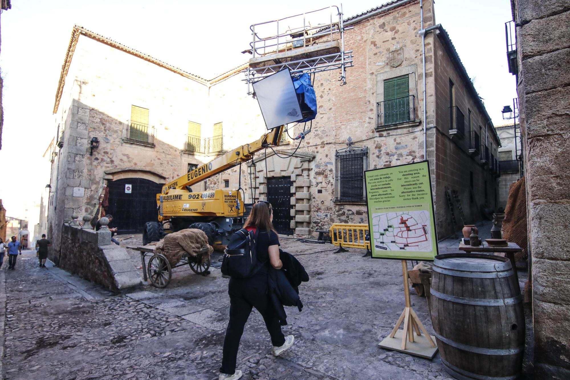 El rodaje de la precuela de 'Juego de tronos' en Cáceres, en imágenes