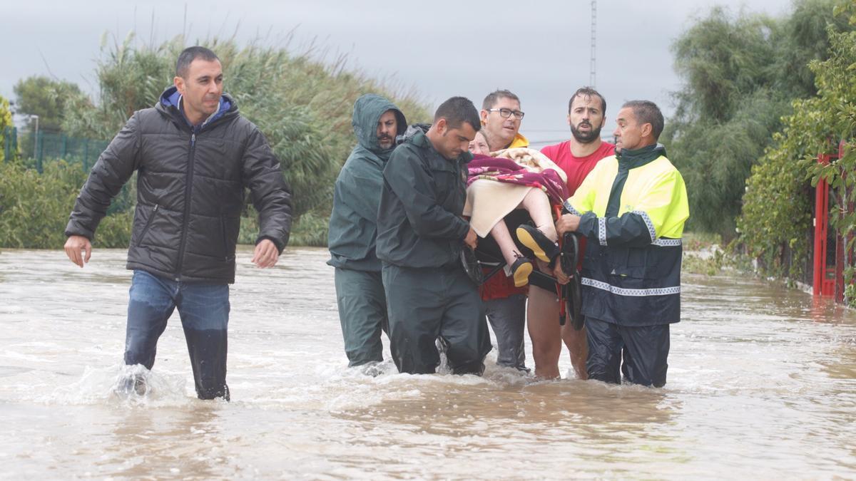 Rescate durante las inundaciones en la Vega Baja de septiembre de 2019