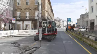 Arranca una nueva fase de la obra de los Cantones en la plaza de la Aduana