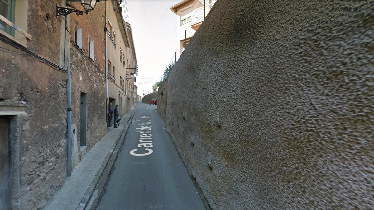 El carrer de la Callissa de la Pobla de Lillet