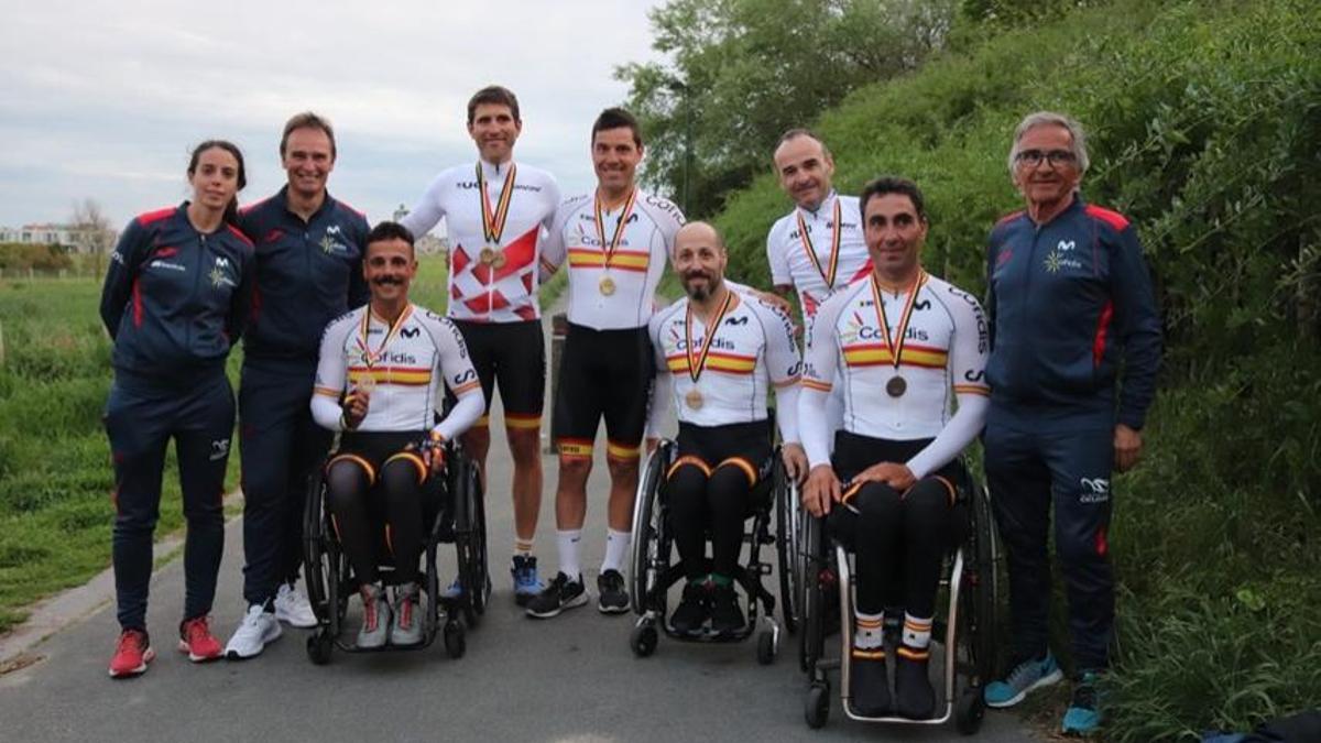 Medallistas españoles en la jornada del domingo de la Copa del Mundo