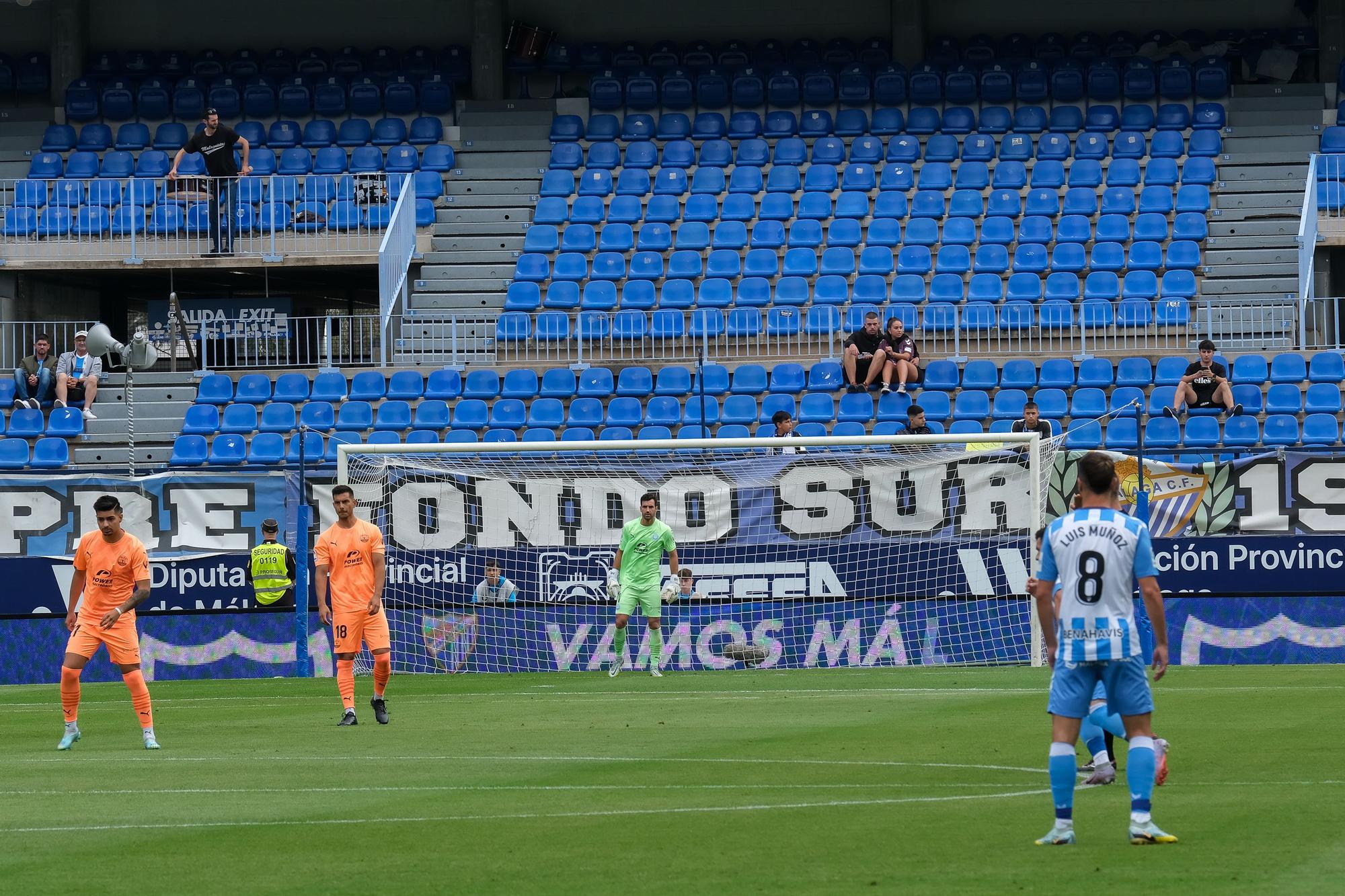 El Málaga CF - UD Ibiza, último partido de la Liga 22/23, en imágenes