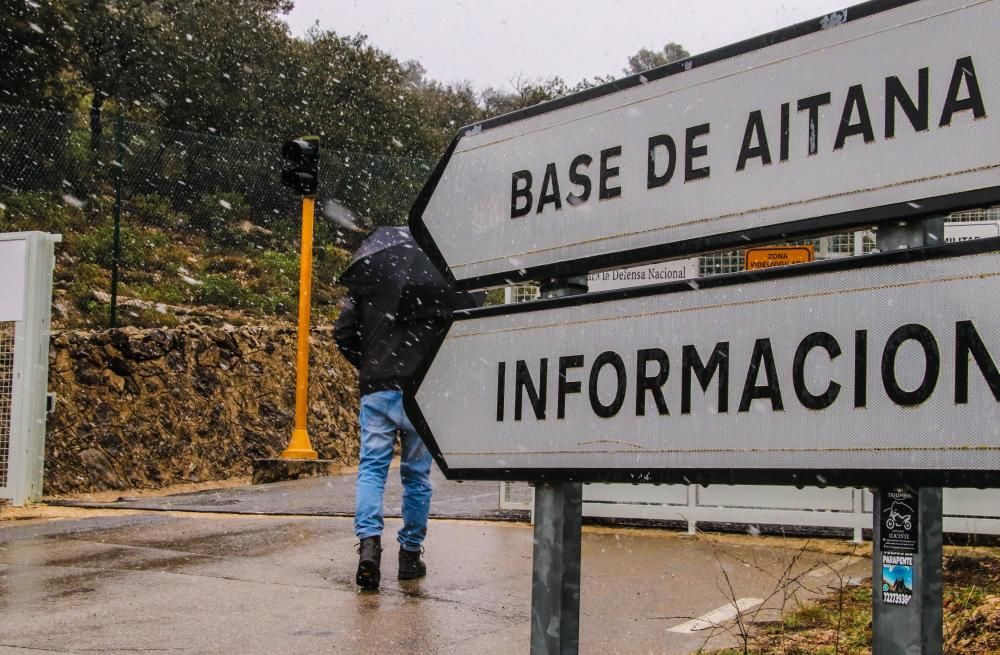 La nieve vuelve a la provincia en primavera.