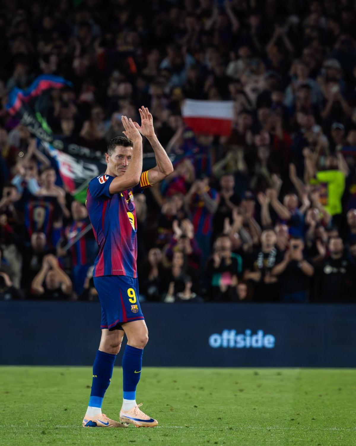 Lewandowski se despide del Spotify Camp Nou
