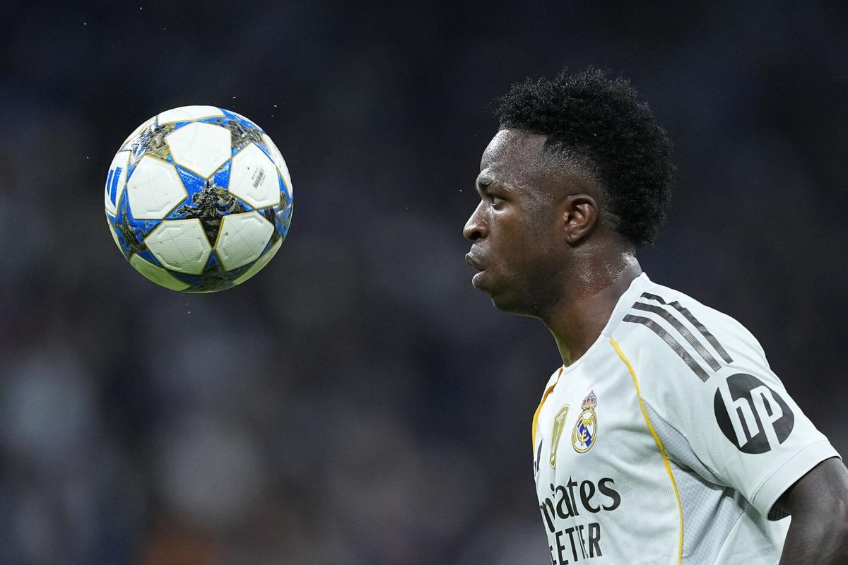 Vinicius Junior, durante un partido de Champions