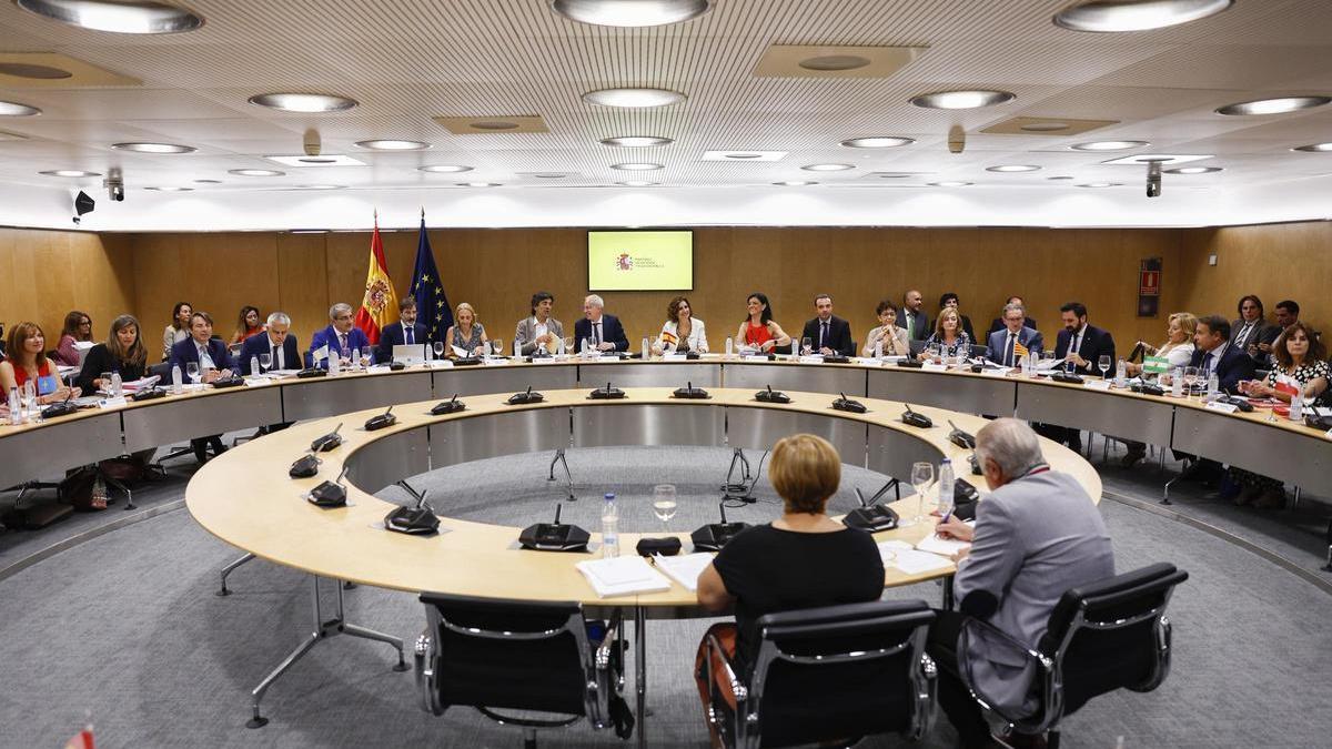 Imagen de la última reunión del Consejo de Política Fiscal y Financiera (CPFF), en julio de 2022.