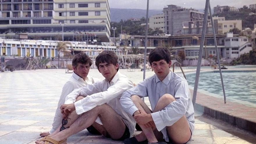 Algunas de las imágenes que dejaron Paul McCartney, George Harrison y Ringo Starr en el Puerto de la Cruz