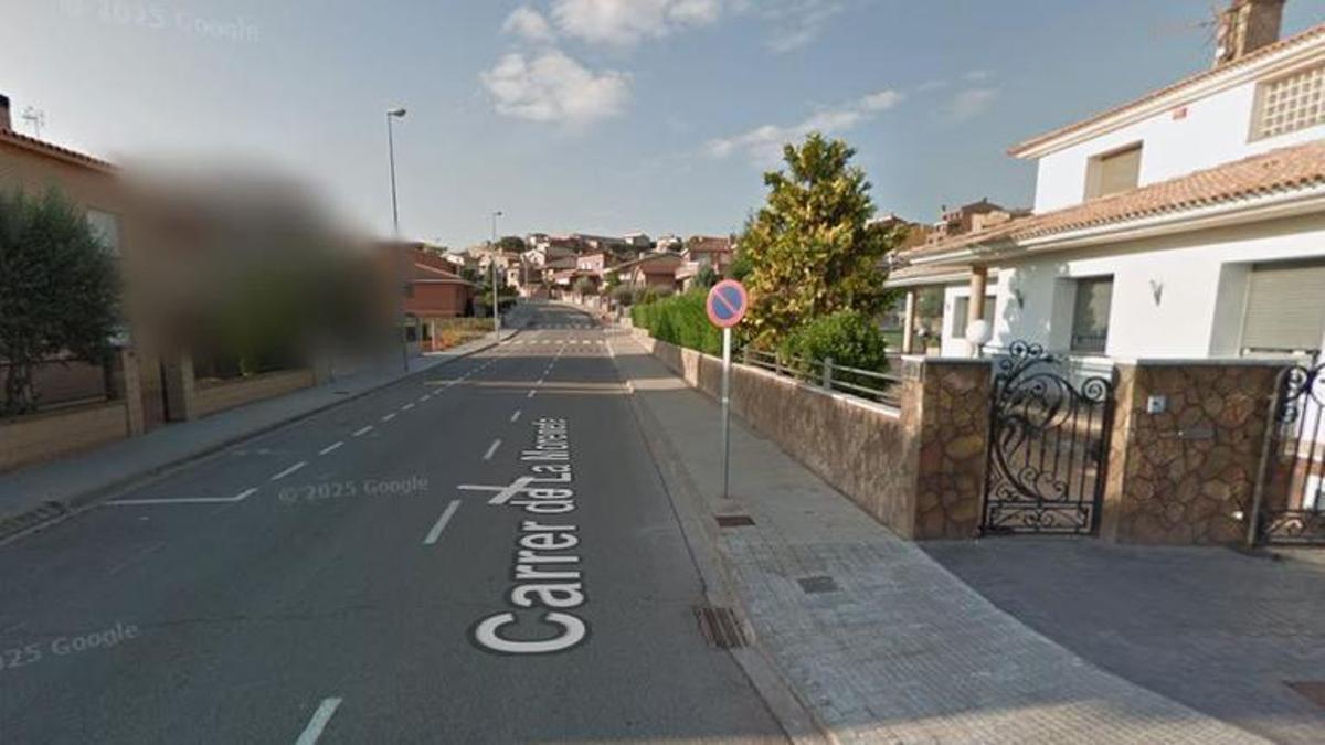 El carrer de la Moreneta de Sant Salvador de Guardiola