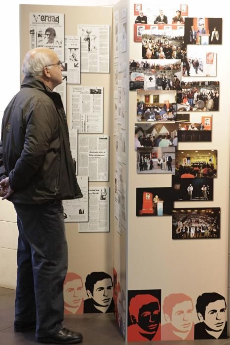 Exposición sobre Juan Muñiz Zapico en el Centro Municipal de El Llano, Gijón