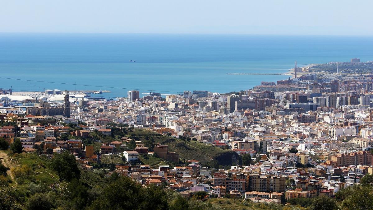 Una vista de Málaga capital.