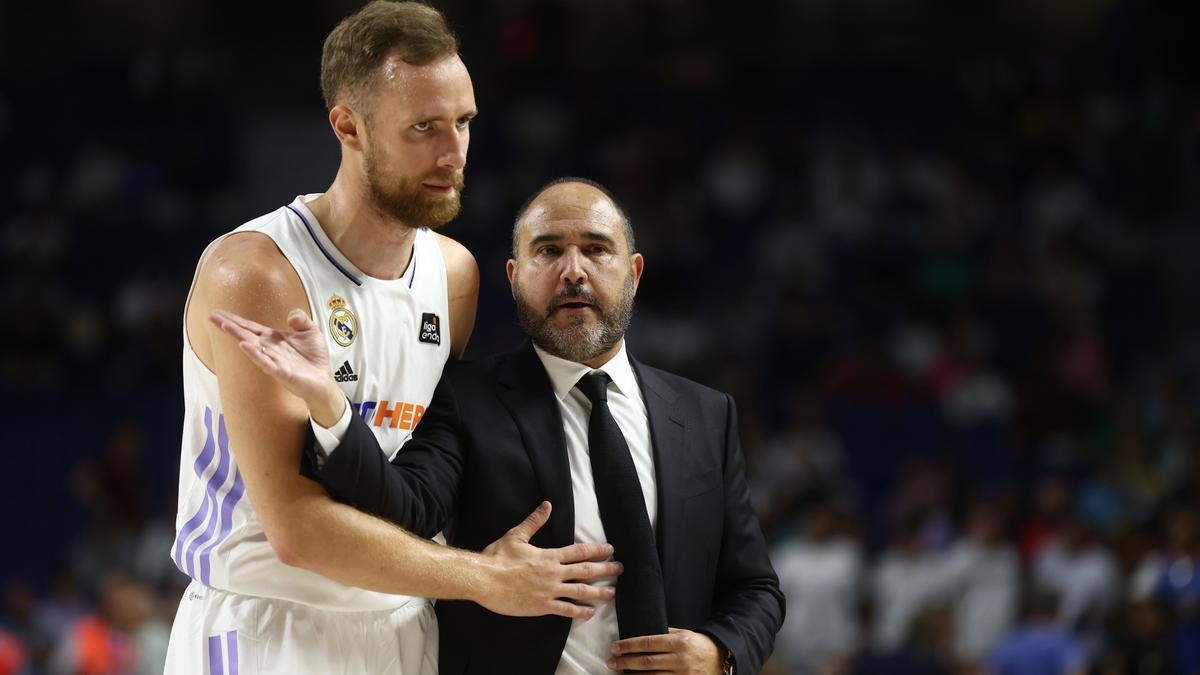 Chus Mateo y Dzanan Musa, del Real Madrid.