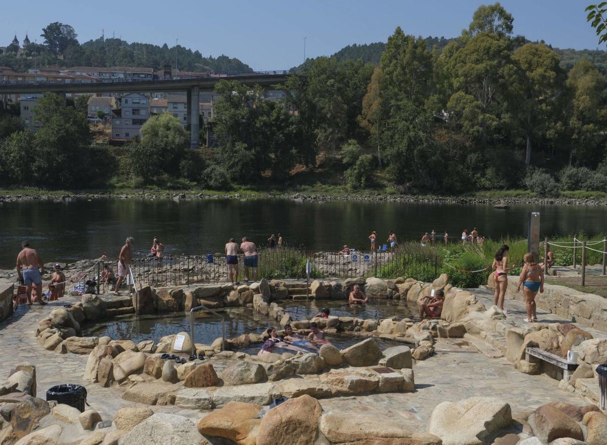 Vista de las termas más populares de Galicia.