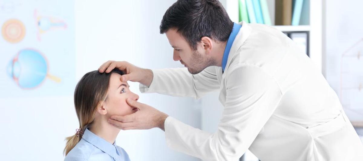 Persona con problemas de visión.