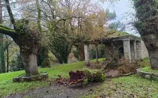 La caída de un roble de 200 años daña la capilla saletina de Loimil