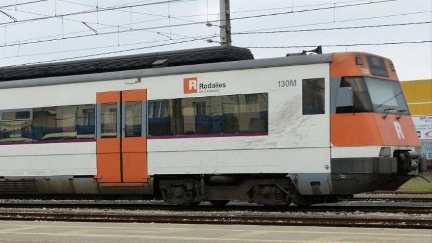 Imatge d&#039;arxiu d&#039;un tren de Rodalies