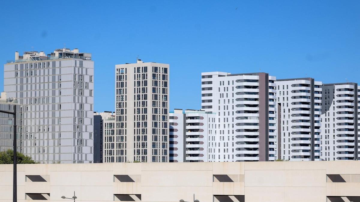 Bloques de pisos en València