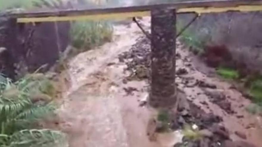 Efectos de las lluvias en Santa María de Guía, 31 de octubre