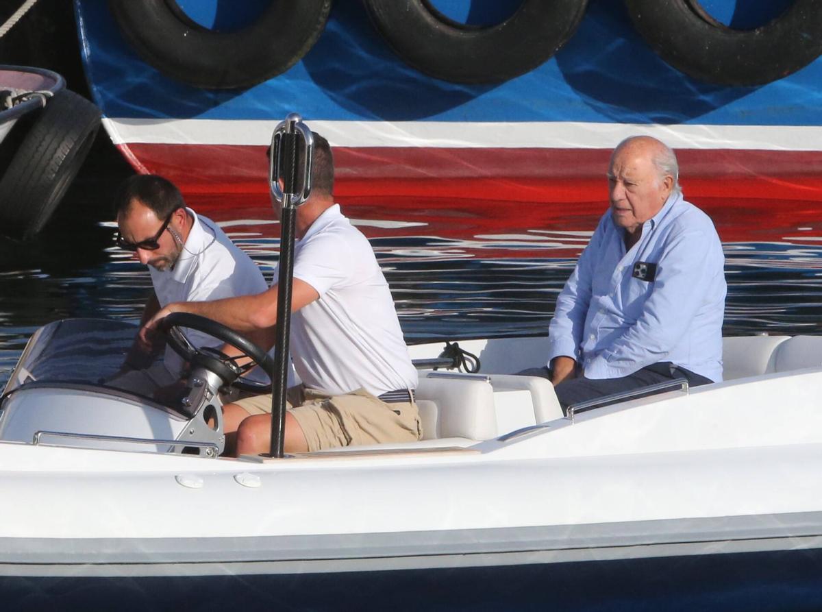Amancio Ortega, el pasado verano en O Morrazo.