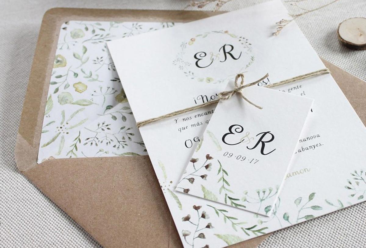 Tendencias invitaciones boda 2