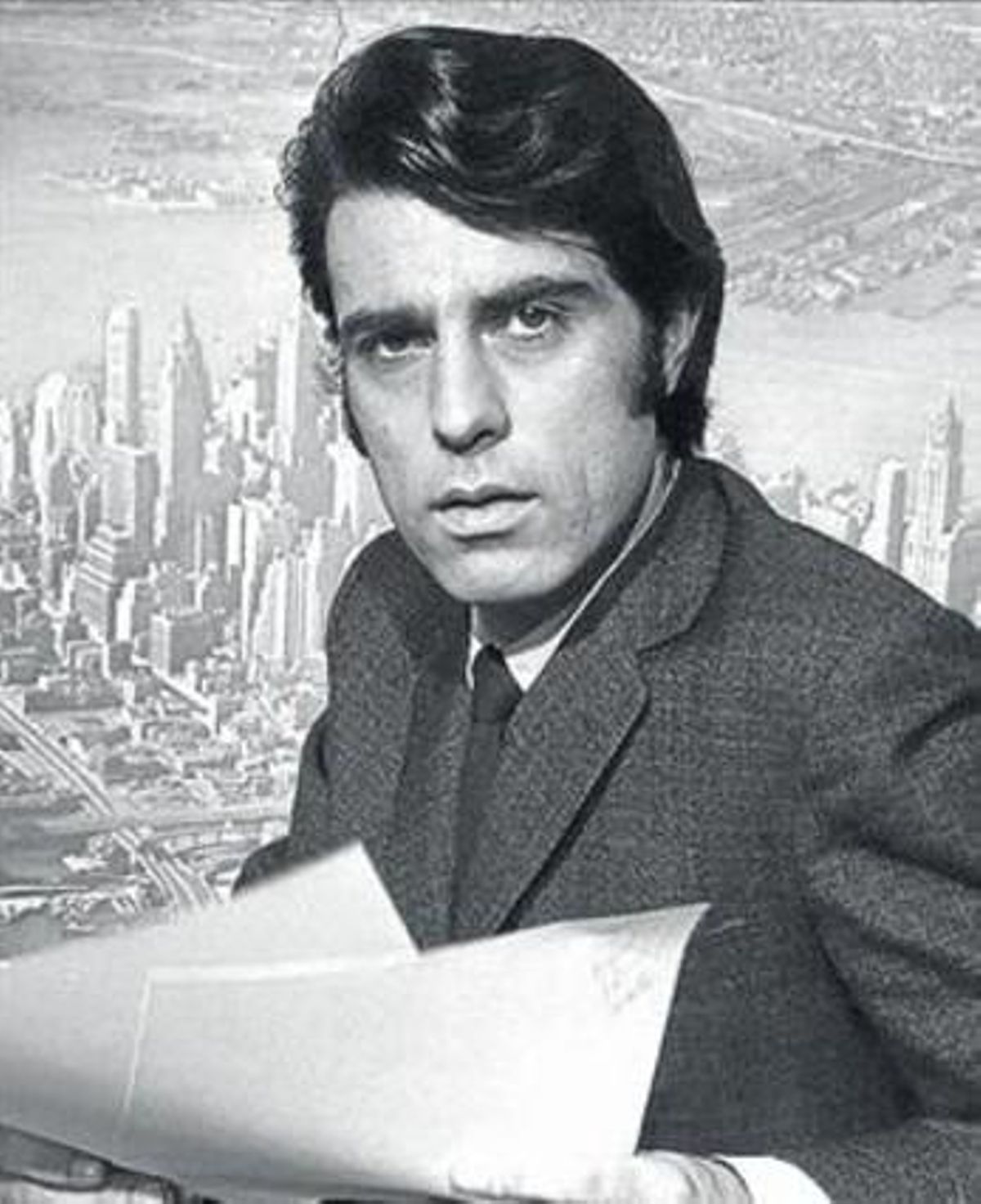 Jesús Hermida, el 1969, quan va comentar l’allunatge des de Nova York.