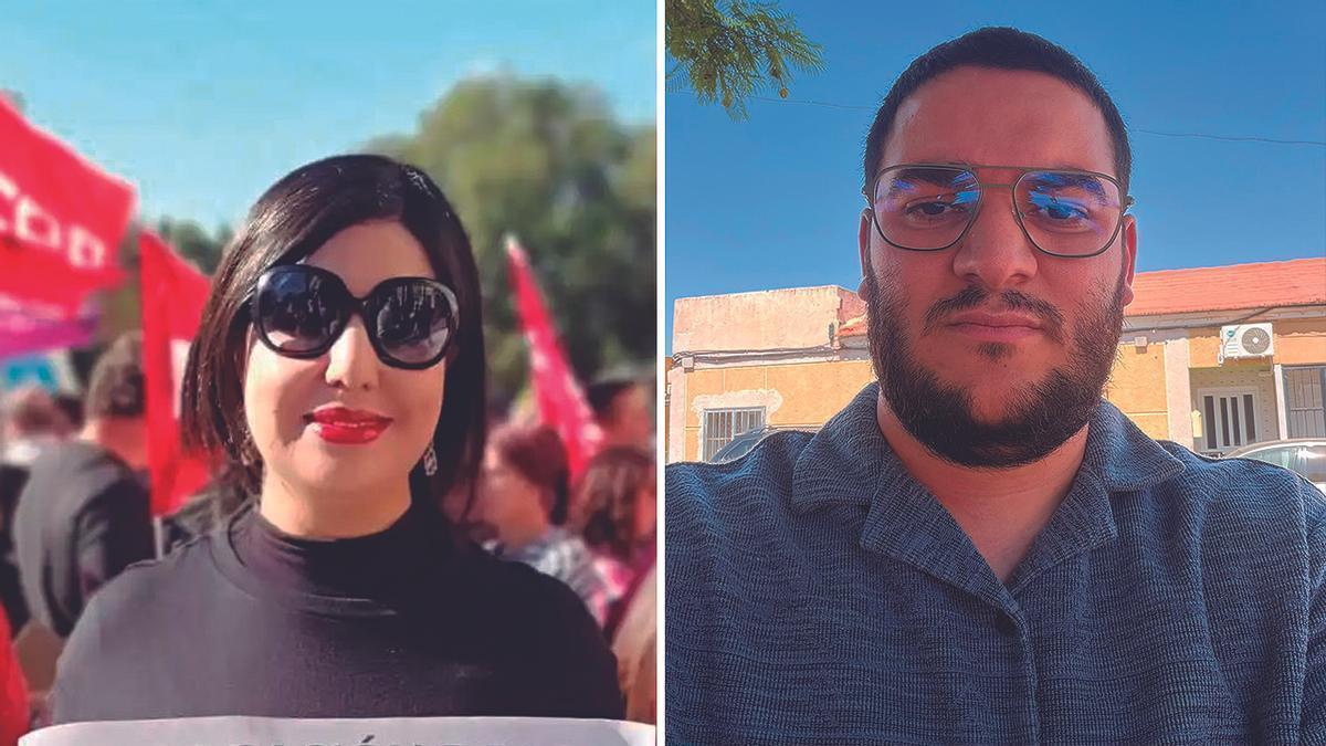Combo de imágenes de Sabah Yacoubi (i) y Osama Alalo.