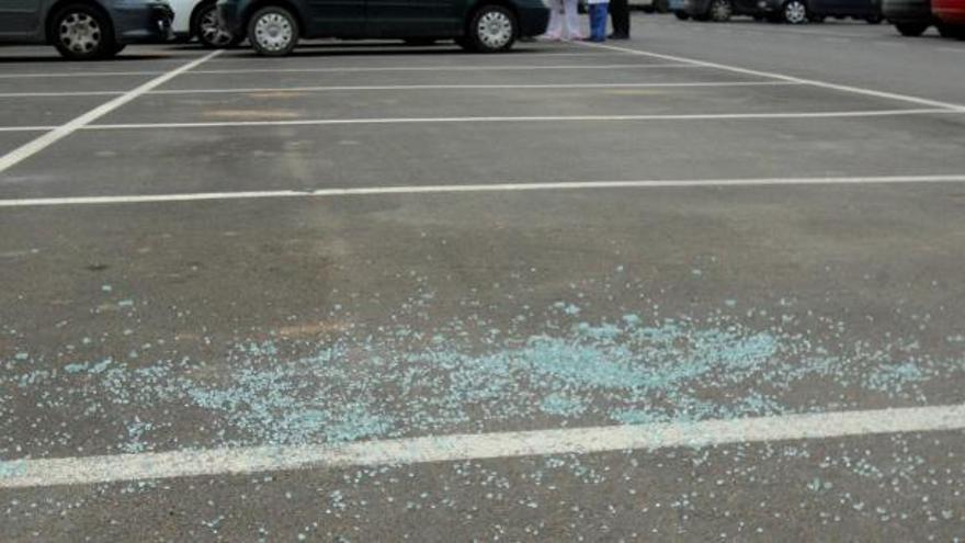 Imagen del lugar donde estaba estacionado el vehículo en el que encontraron el cadáver.