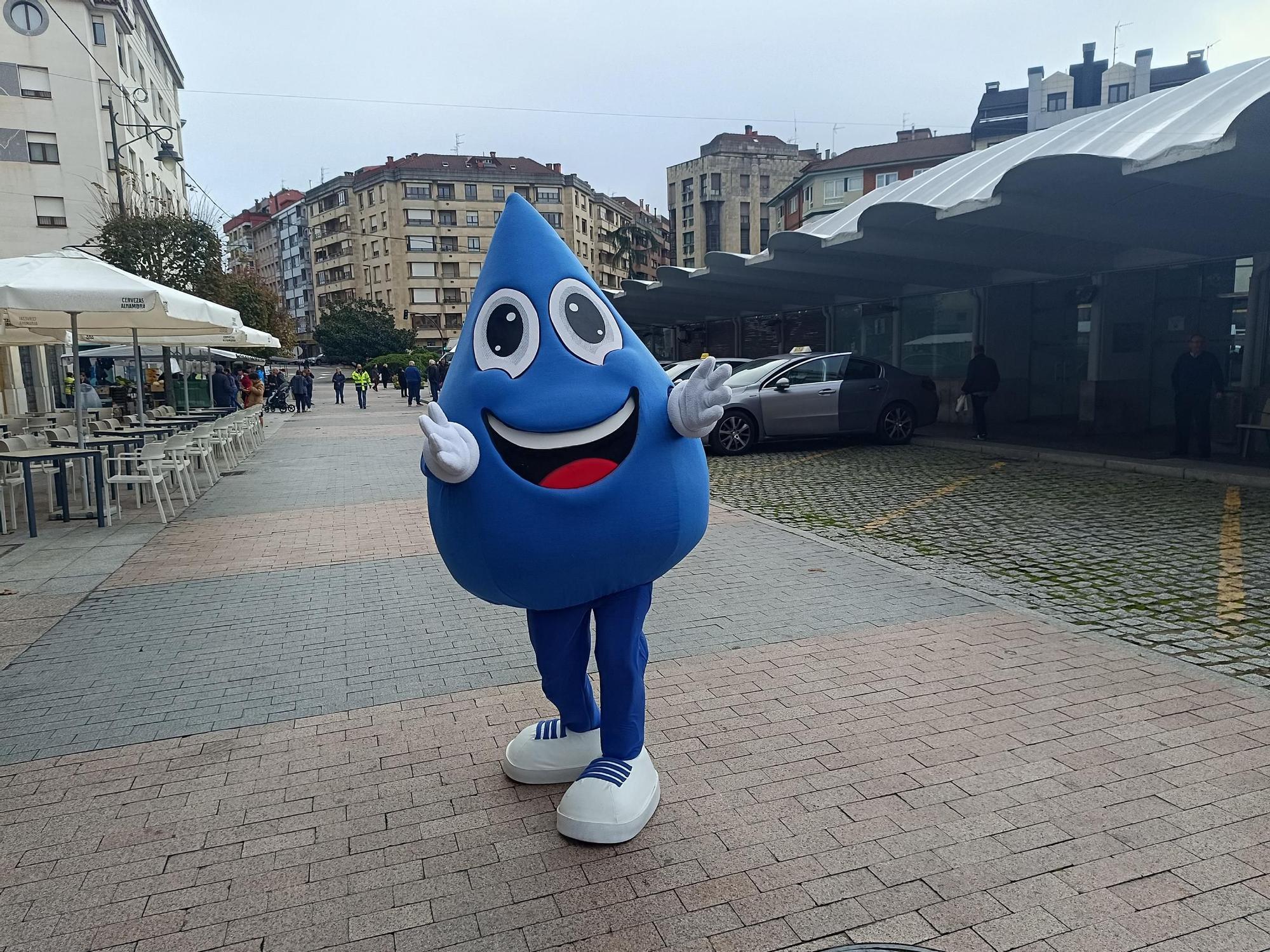 "Goti" conciencia en Siero sobre el aprovechamiento del agua