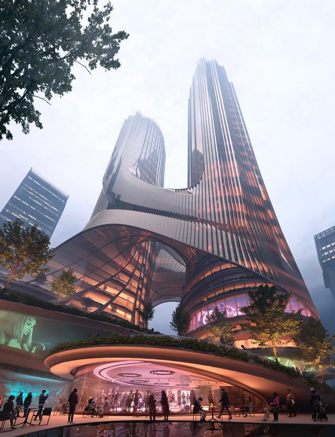 Torre C ciudad vertical china en Shenzhen