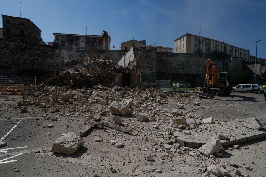 Derribo para liberar la muralla en Zamora