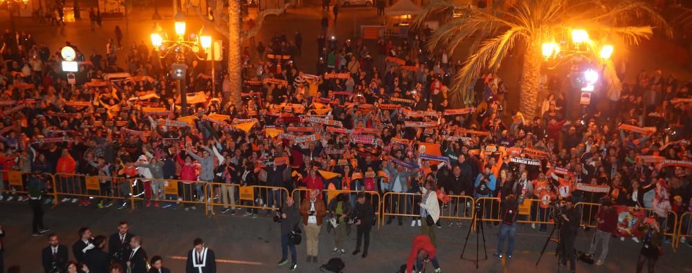 Celebración del triunfo en la Eurocup del Valencia Basket en València