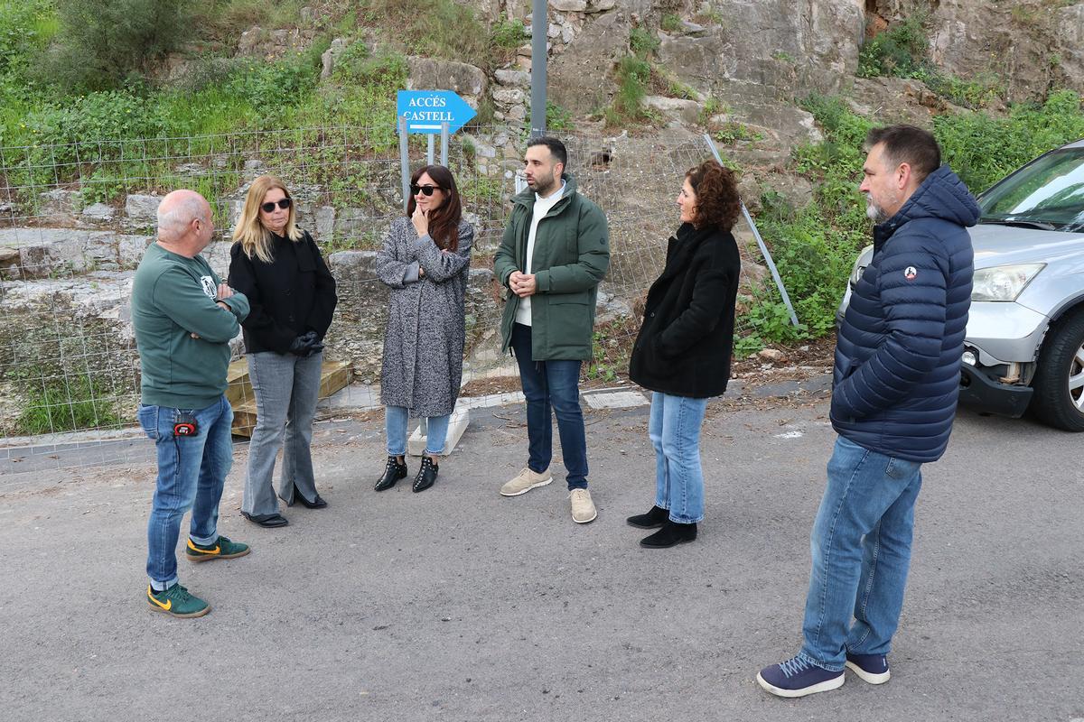 Visita de las autoridades municipales a las obras.