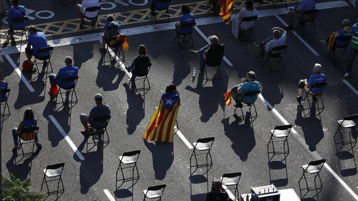 Acto en la Plaza letamendi