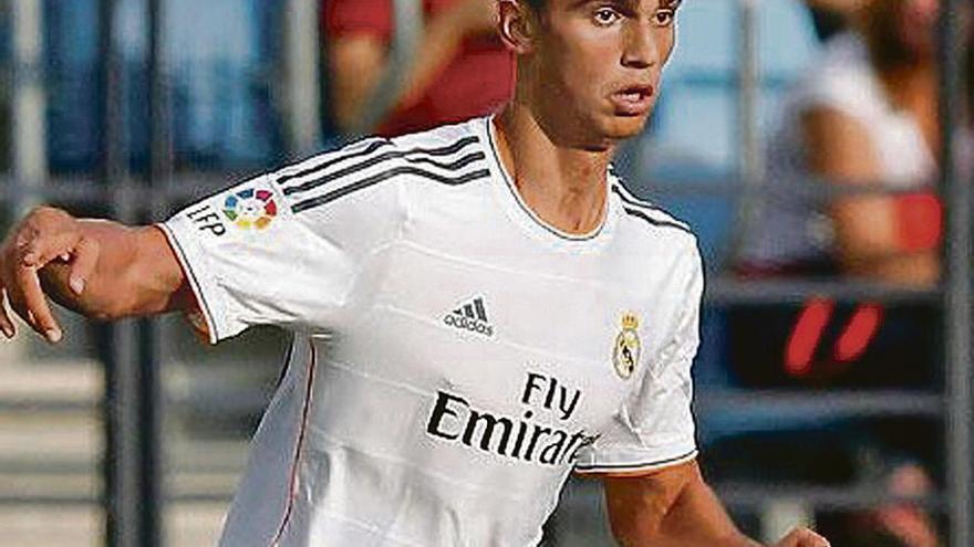 Lucas Torró, con el Madrid Castilla.
