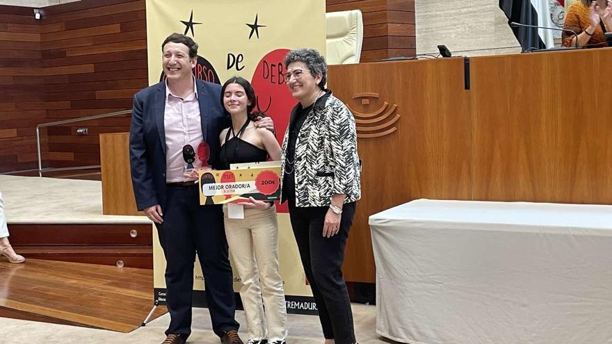 Carlota Maya, la estudiante elegida como mejor oradora.