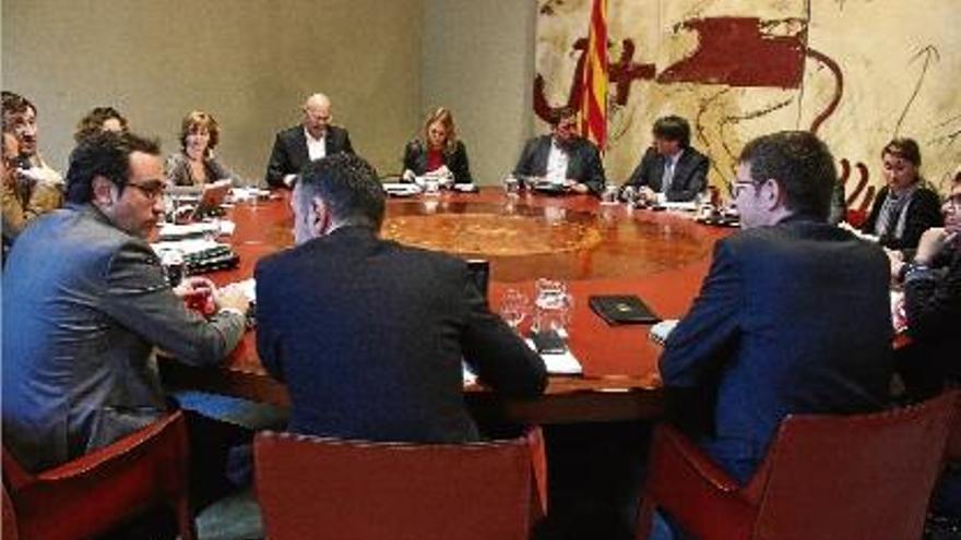 La reunió del consell executiu del Govern.