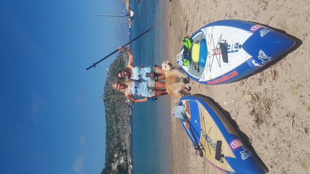 Dos mujeres dan la vuelta a Mallorca en 'paddle surf' con fines solidarios