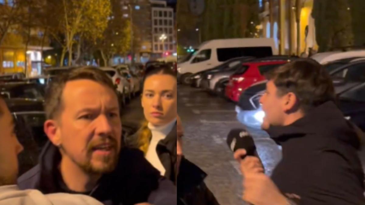 Vito Quiles se enfrenta a Pablo Iglesias en la previa de un mitin en Zaragoza