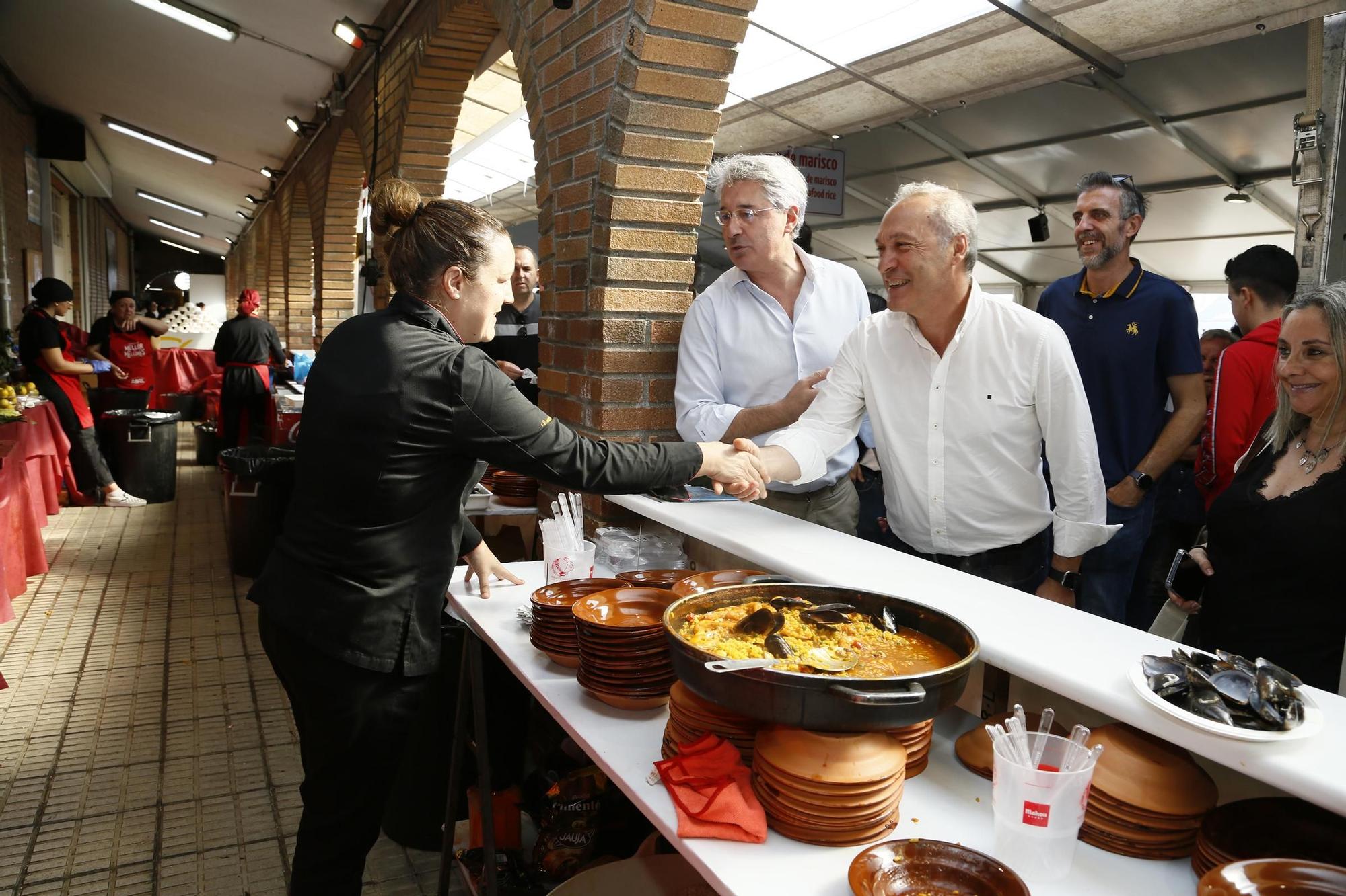 La Festa do Marisco de O Grove, esta mañana.