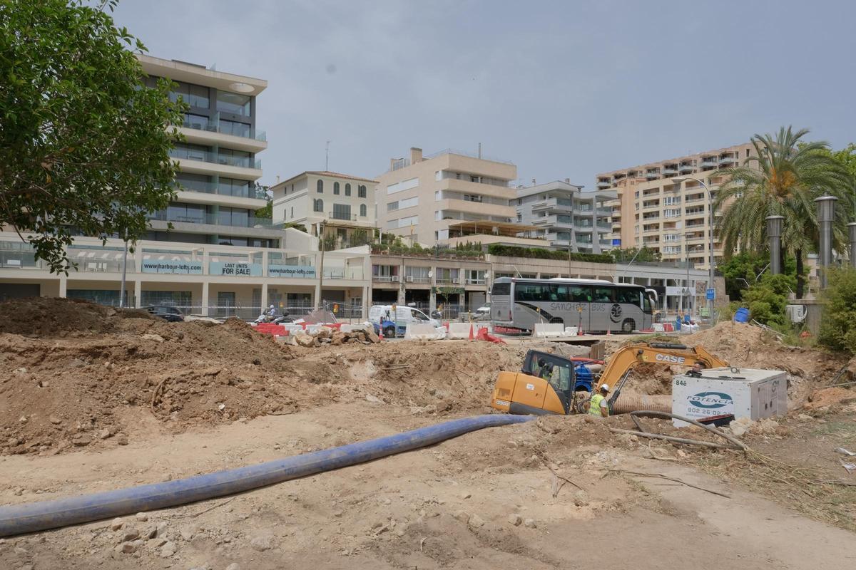 Fotos de las obras en el Paseo Marítimo de Palma, que llegan a su ...