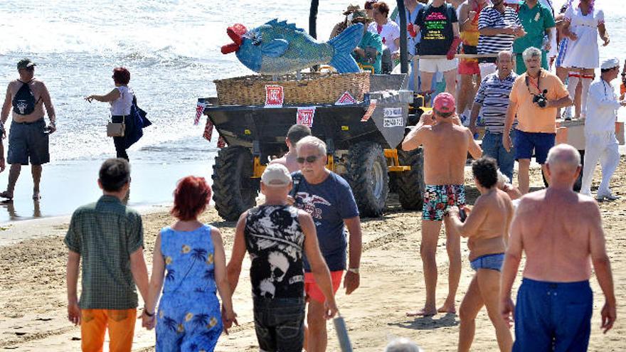 Los participantes promocionaron entre los turistas una de las fiestas más identitarias del municipio.