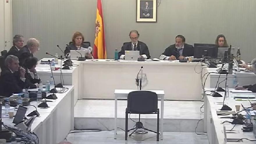 La sala de la Audiencia Nacional donde ayer se celebró la última sesión del «caso Musel».