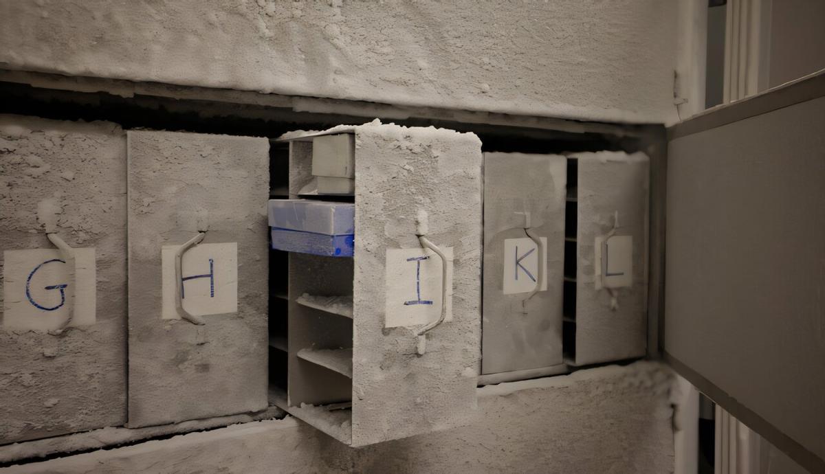 Muestras microbianas recolectadas bajo el auspicio de la Iniciativa 'Bóveda de Microbiota', almacenadas en condiciones criogénicas en la Universidad de Zúrich.