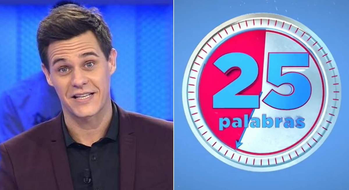 Christian Gálvez-antes presentador de Pasapalabra, conduce ahora '25 palabras' en Telecinco.